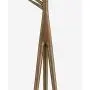 Cxjff Floor Standing Coat Rack Tree Clothes Hat Stand Hanger Rotatable Solid Wood 3 Feet 7 Hooks, 42 42 172CM (Color : Brown)
