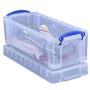 Really Useful Boxes Plastic Storage Box, 6.5 Liters, 17 1/2" x 7" x 6 1/4", Clear Really Useful Boxes Plastic Storage Box, 6.5 Liters, 17 1/2" x 7" x 6 1/4", Clear