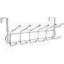 2PC Clothes Hangers Rack Over Door Stainless Steel 12 Hooks Clothing Coat Hanger Kitchen Bedroom Home Storage Decoration