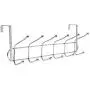2PC Clothes Hangers Rack Over Door Stainless Steel 12 Hooks Clothing Coat Hanger Kitchen Bedroom Home Storage Decoration