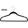 Excellent 30 PC Velvet Hangers Clothes Premium 150 Heavy Duty Non Slip Black