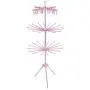3-Tier Foldable Drying Rack, Collapsible Stand Tripod Clothes Drying Rack Laundry Dryer Hanger for Hanging Towels Baby Clothes Socks Underwear Indoor Outdoor(Red)