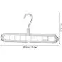 TOPINCN 5pcs Clothes Hanger Magic Hanger Space Saving Hangers Clothes Grouper Multifunctional Closet Organizer 9 Hole (Gray)