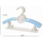 20PCS Kids Stretchable Plastic Clothes Hanger Durable Simple Baby Coat Hanger Random Color