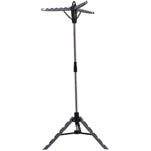 Tangkula Tripod Rack Clothes Hanger Drying Portable Multifunctional Retractable Laundry Dryer Tangkula Tripod Rack Clothes Hanger Drying Portable Multifunctional Retractable Laundry Dryer