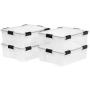 Ultimate Clear Boxes Storage [Set of 4]