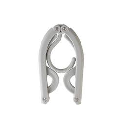 WZP Hanger Folding Hanger Household Clothes Rack,Travel Convenient Clothes Hanger Multi-Purpose Plastic Hanger Plastic/Gray / 42.3CM