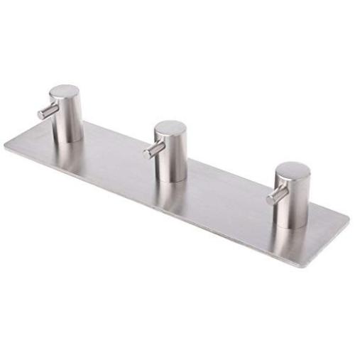 Flosky Adhesive Coat Hat Hooks Heavy Duty Stainless Steel Clothes Hanger Rustproof