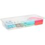 IRIS 41 Qt. Underbed Plastic Storage Box, Clear