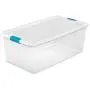 Sterilite 1499 106-Quart Clear Latching Stacking Storage Box, 12 Pack Sterilite 1499 106-Quart Clear Latching Stacking Storage Box, 12 Pack