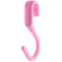 uxcell Plastic Kitchen Bathroom Wall Mounted Towel Clothes Coat Hook Hanger 10 Pcs Pink