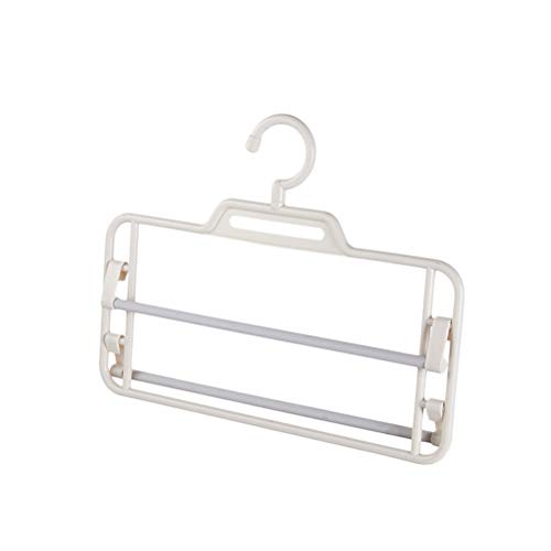 TOPBATHY Multifunctional Clothes Pants Hangers Multi Layers Swing Arm Metal Slack Hangers Organizer Closet Jeans Trousers Scarves