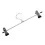 WULING Metal Clothes Skirt Dress Blouse Hangers Hooks 10PCS Silver Tone