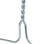 HANGERWORLD 50 Silver 13.6inch Childrens Metal 13 Gauge Pants Bar Coat Clothes Garment Hangers