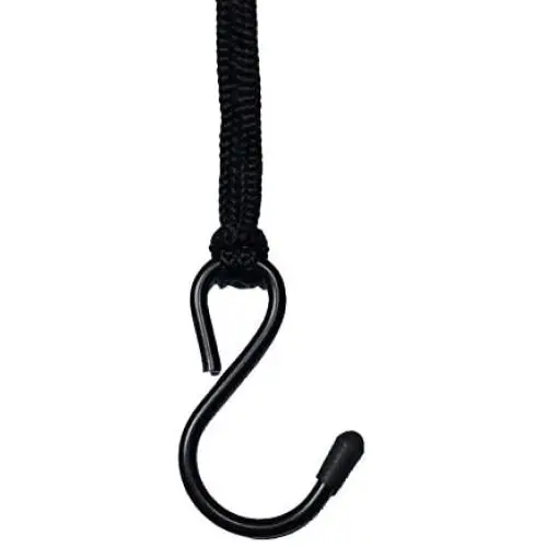 Heavy Duty 9 Gauge Small Hook Elegant Black Metal Steel Wire S Hooks Hanger for Home and Garden Connector, Pack of 20 Heavy Duty 9 Gauge Small Hook Elegant Black Metal Steel Wire S Hooks Hanger for Home and Garden Connector, Pack of 20