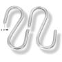 Waycreat Stainless Steel 1 Inch S Hooks Connectors S-shaped Hook, 80-pack