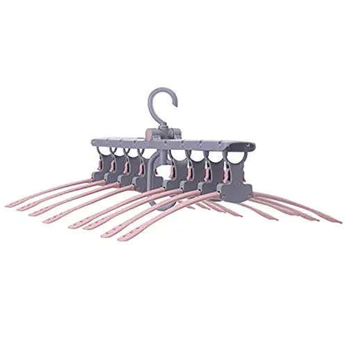 HJYPYJ Magic Hanger,360?? Rotate Multifunctional Hangers,Non-Slip Folding Hangers,Convenient and Not Hurting Clothing Space-Saving Organizer Hanger 8 in 1 / Pink / 52.5x42cx29cm HJYPYJ Magic Hanger,360?? Rotate Multifunctional Hangers,Non-Slip Folding Hangers,Convenient and Not Hurting Clothing Space-Saving Organizer Hanger 8 in 1 / Pink / 52.5x42cx29cm