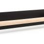 Yamalans Durable Double Hangers Wall Mounted Stand Bathroom Toilet Towel Holder Rack Kitchen Washing Cloth Hanger Shelf Black