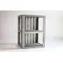 DarlaStudio 66 End Table/Nightstand Wood Crate Antique Gray Stained DarlaStudio 66 End Table/Nightstand Wood Crate Antique Gray Stained
