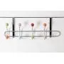 Premier Housewares Chrome 10 Hook Over Door Hanger with Ceramic Balls - Multi-Coloured