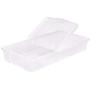Iris Underbed Storage Boxes 20" W X 39" L X 6.5" D, 58 Qt.