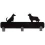 Waterproof Dog Shaped 3 Hooks Wall Door Rustic Hanger Clothes Coat Hat Key Hanging Home Kitchen Bathroom Decor