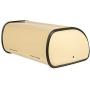 Hot Sales X459 Metal French Vintage Bread Box/Bin/kitchen Storage Containers/Home KitChen Gifts with Roll Top Lid (yellow)