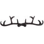 Baoblaze Chic Cast Iron Deer Antlers Wall Hooks Strong Coat Towel Clothes Hat Key Hanger Holder, Xmas Gift Home Decoration - Brown