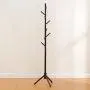 TLTLYMJ Coat Rack, Solid Wood Bedroom Hangers, Home Floor, Simple Office Clothes Rack (Color : Wood Color)