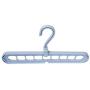 10pcs Random Color 9 Holes Rotate Anti-Skid Folding Hanger Portable Hanging for Home Wet Dry Clothes