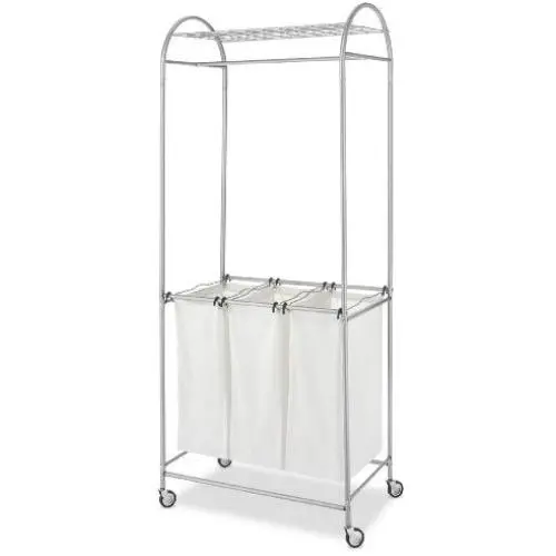Whitmor Deluxe Laundry Center Silver Whitmor Deluxe Laundry Center Silver