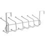 2PC Clothes Hangers Rack Over Door Stainless Steel 12 Hooks Clothing Coat Hanger Kitchen Bedroom Home Storage Decoration