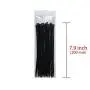 50 Feet Black Plastic Chain - Plastic Safety Barrier Chain for Crowd Control, Parking Barrier and Delineator Post with Base - Safety Security Chain with 6 Carabiner D Rings, 8 S-Hooks, and Zip Ties