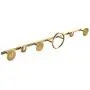 MEIDUO Nordic Wall-Mounted Coat Rack, Solid Copper, Doorway/Bedroom Clothes Hanger with 6 Round Hooks, Space Saving, Easy Assembly, 60cm MEIDUO Nordic Wall-Mounted Coat Rack, Solid Copper, Doorway/Bedroom Clothes Hanger with 6 Round Hooks, Space Saving, Easy Assembly, 60cm