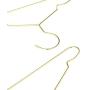 Jetdio 9&amp; Strong Metal Wire Pet Hangers Small Clothes Hangers for Dog Cat, Fit Over Regular Closet Rod, 20 Pack, Gold