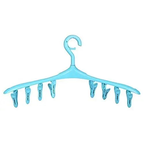 Wash Sock - Multifunction Practical 8 Clips Underwear Socks Hanger Plastic Laundry Washing Clothes Airer Dryer - Wooden Cute Hanging Stainless Clips Hooks Plastic Bamboo Wood Large Pegs C
