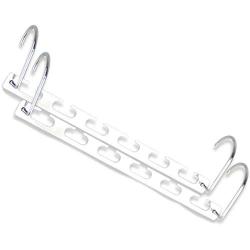RuiLing 2pcs Multifunction Hanger Clothes Storage Rack Metal Space Saving Wardrobe Clothing Hangers