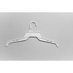 Hanger Monster 16" White Plastic Dress Hangers 60 Pack, Middle Heavy Weight,Model# 304