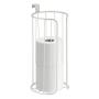 InterDesign Classico Over Tank Toilet Paper Holder ? Spare Roll Storage for Bathroom, Pearl White