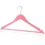 HANGERWORLD 10 Pink Polka Dot 17.7inch Wooden Notched Coat Clothes Garment Pants Bar Hangers HANGERWORLD 10 Pink Polka Dot 17.7inch Wooden Notched Coat Clothes Garment Pants Bar Hangers