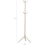 TIANTA- Solid Wooden Coat Rack Hanger Clothes Hanger Coat Rack Wall Hanging Fashion Creative Hanging Hanger Wooden Hanger Home Furnishing (Color : Dark Brown)