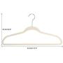 20 Pcs Random Color Thin Flocking Hangers Non Slip Clothes Suit Shirt Pant Hangers Organization Home Clothes Hangers Decoration