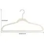 20 Pcs Random Color Thin Flocking Hangers Non Slip Clothes Suit Shirt Pant Hangers Organization Home Clothes Hangers Decoration