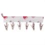 Strnek Cloth Hanger Clothespin Bathroom Racks Socks Drying Hanger Travel Portable Folding Clothes Clips Hanger Clothing Holding Ties(White)