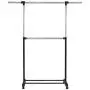 JF World 2 Rod Garment Rack Adjustable Clothes Hanger JF World 2 Rod Garment Rack Adjustable Clothes Hanger