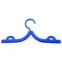 Plastic Travel Folding Foldable Portable Mini Clothes Hanger Color Deep Blue Pack of 5 Plastic Travel Folding Foldable Portable Mini Clothes Hanger Color Deep Blue Pack of 5