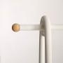 ZEMIN Floor Standing Coat Rack Clothes Hat Stand Hanger Hooks Rod Shelf Stoarge Simple Nordic Style Iron, White, 2 Styles Available (Color : A)