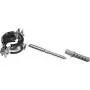 2 Pack Galvanized Steel Pipe Clamp, Metal Clamp, Rubber Cushioned (1") 2 Pack Galvanized Steel Pipe Clamp, Metal Clamp, Rubber Cushioned (1")