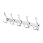 Dosens Wall Mount Coat Hook Chrome Finish Coat Robe Hat Clothes Hanger Towel Rack 2 Pack