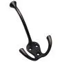 HARPOON 5 Pack Heavy Duty Three Flared Prongs Coat Hooks, Oil-Rubbed Bronze HARPOON 5 Pack Heavy Duty Three Flared Prongs Coat Hooks, Oil-Rubbed Bronze